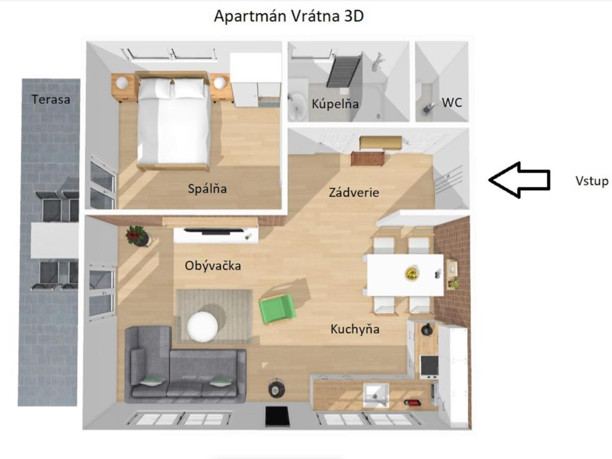 Apartmán Vrátna Terchová Exterior foto